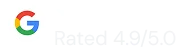 Green Bear Tree Service Google review rating 4.9 out of 5 stars badge NC