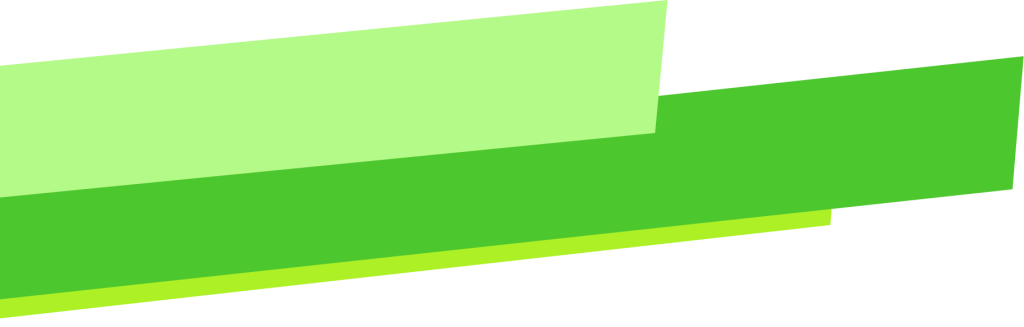 Green geometric banner design element for Green Bear Tree Service branding NC
